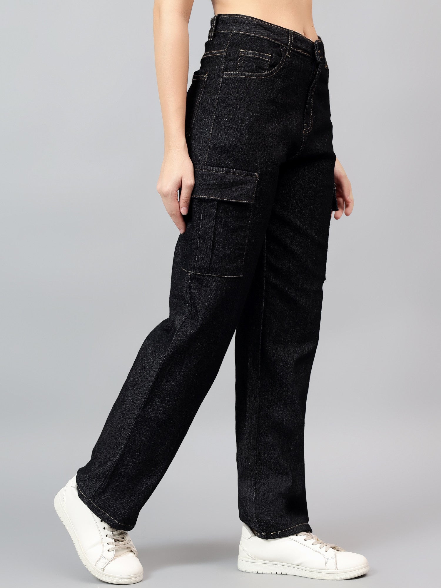 KOTTY Straight Fit Women Black Jeans 