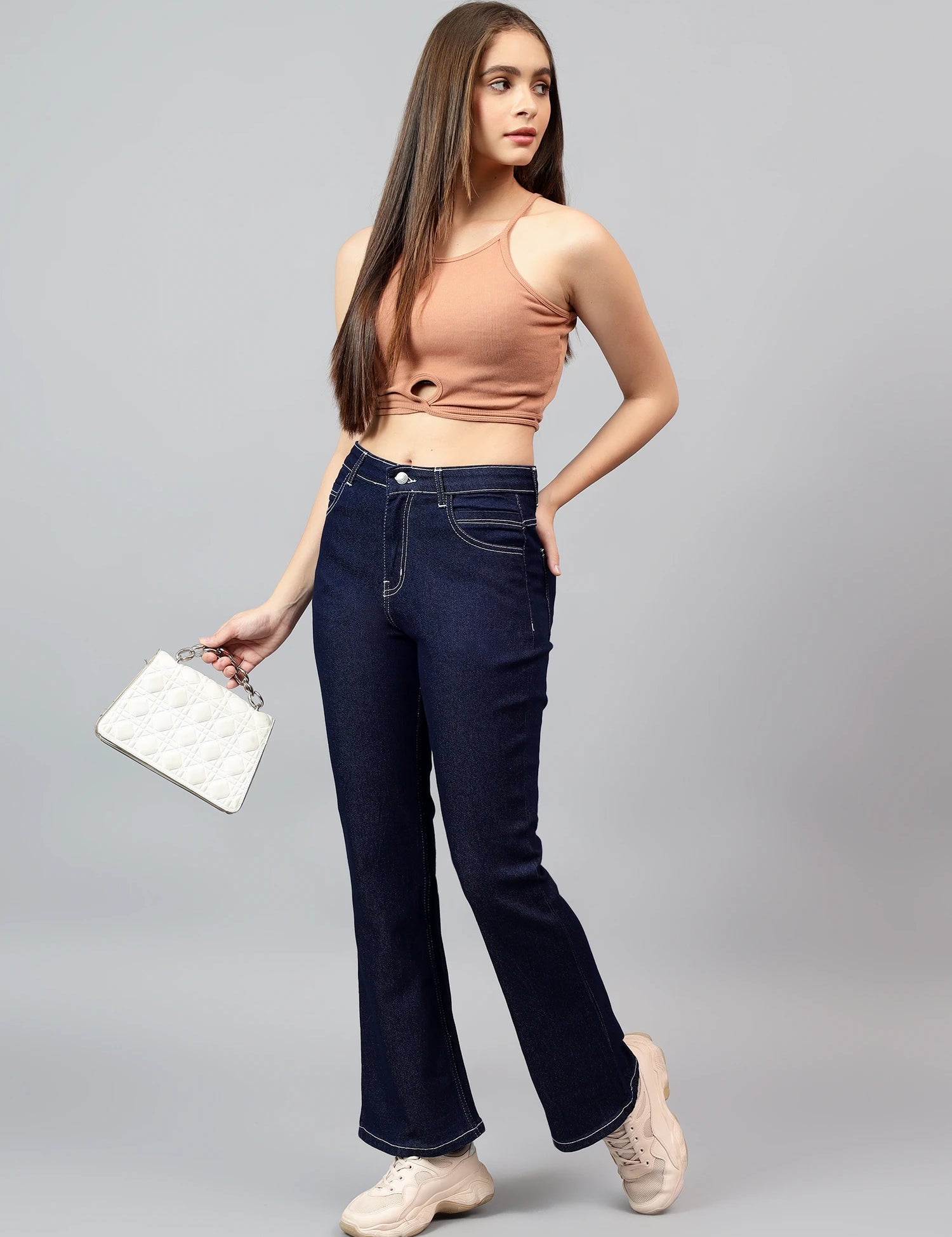 KOTTY Boot-Leg Women Blue Jeans 