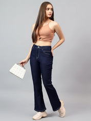KOTTY Boot-Leg Women Blue Jeans 