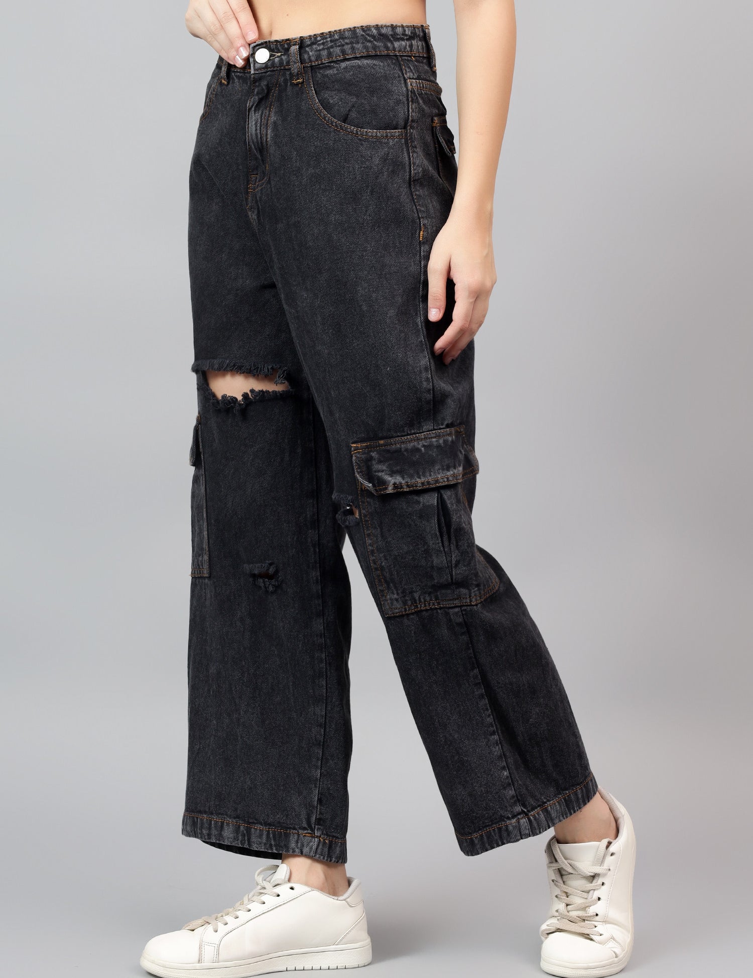 KOTTY Straight Fit Women Grey Jeans 