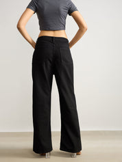 KOTTY Straight Fit Women Black Jeans 
