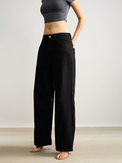 KOTTY Straight Fit Women Black Jeans 