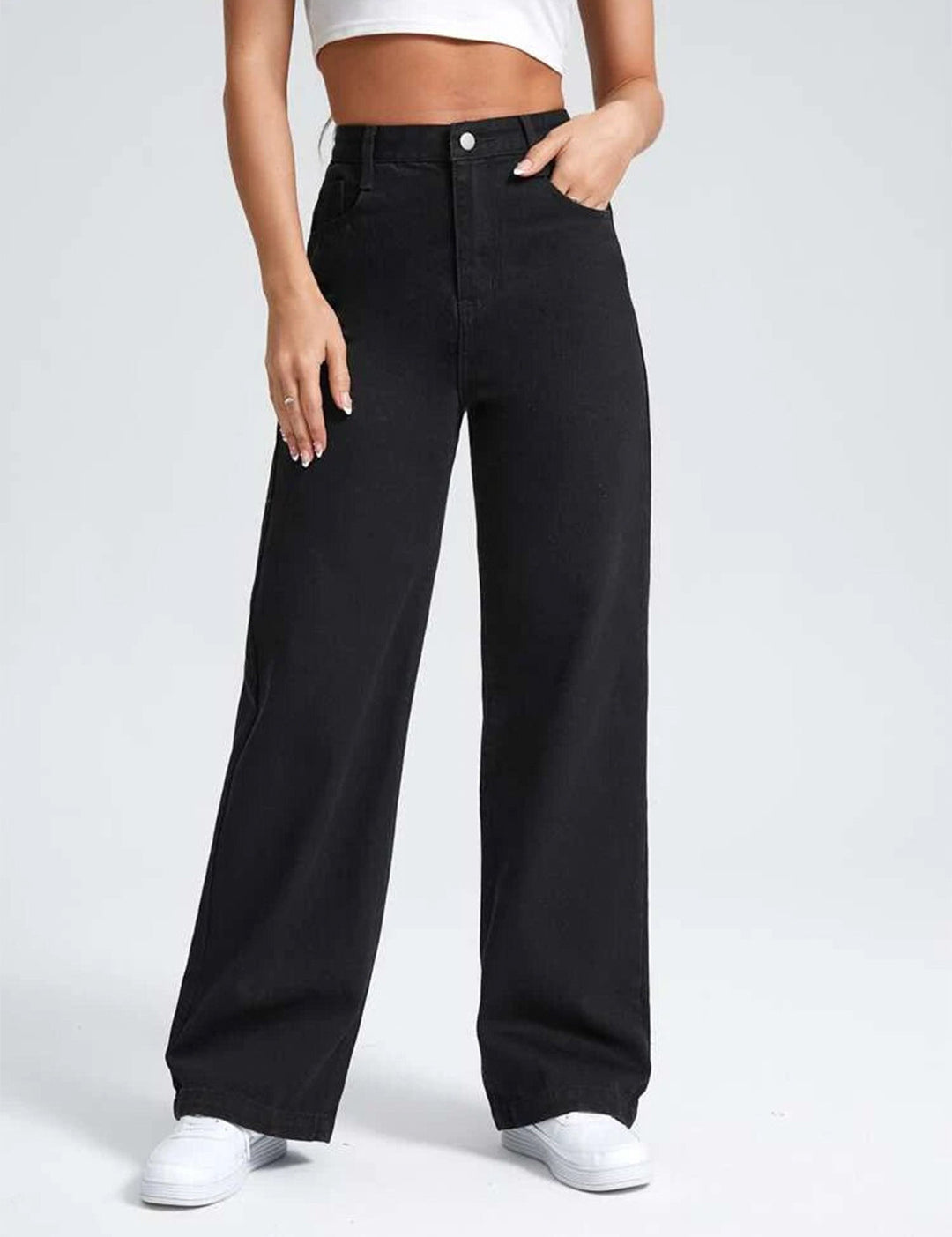 KOTTY Straight Fit Women Black Jeans 