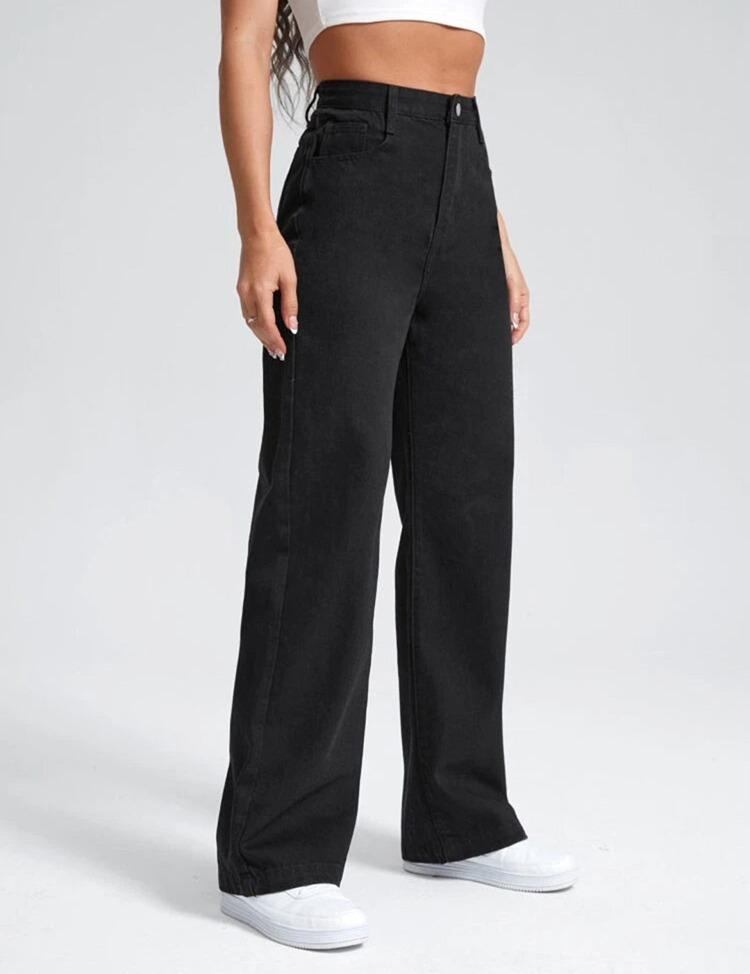 KOTTY Straight Fit Women Black Jeans 