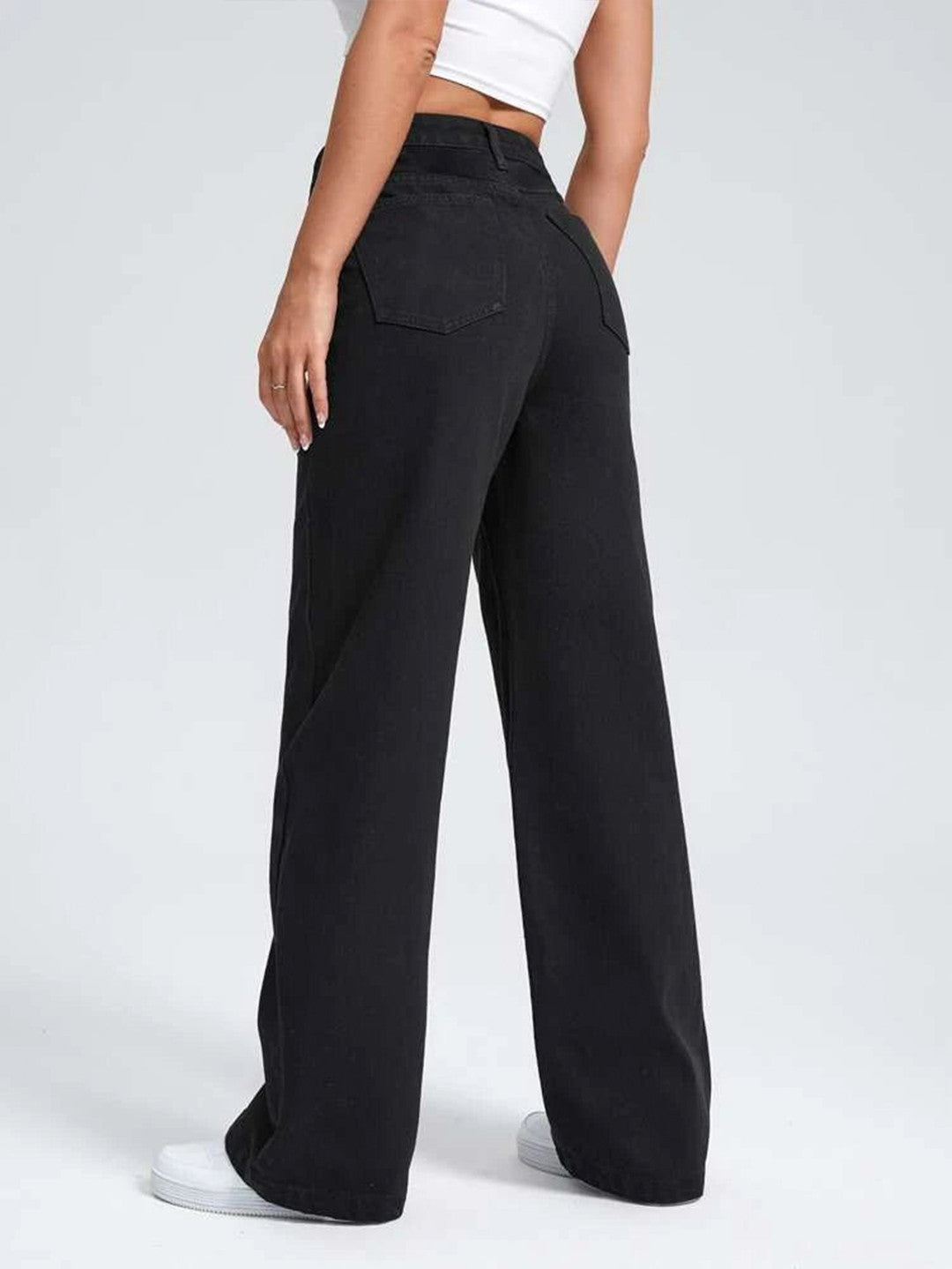 KOTTY Straight Fit Women Black Jeans 