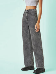 KOTTY Straight Fit Women Grey Jeans 