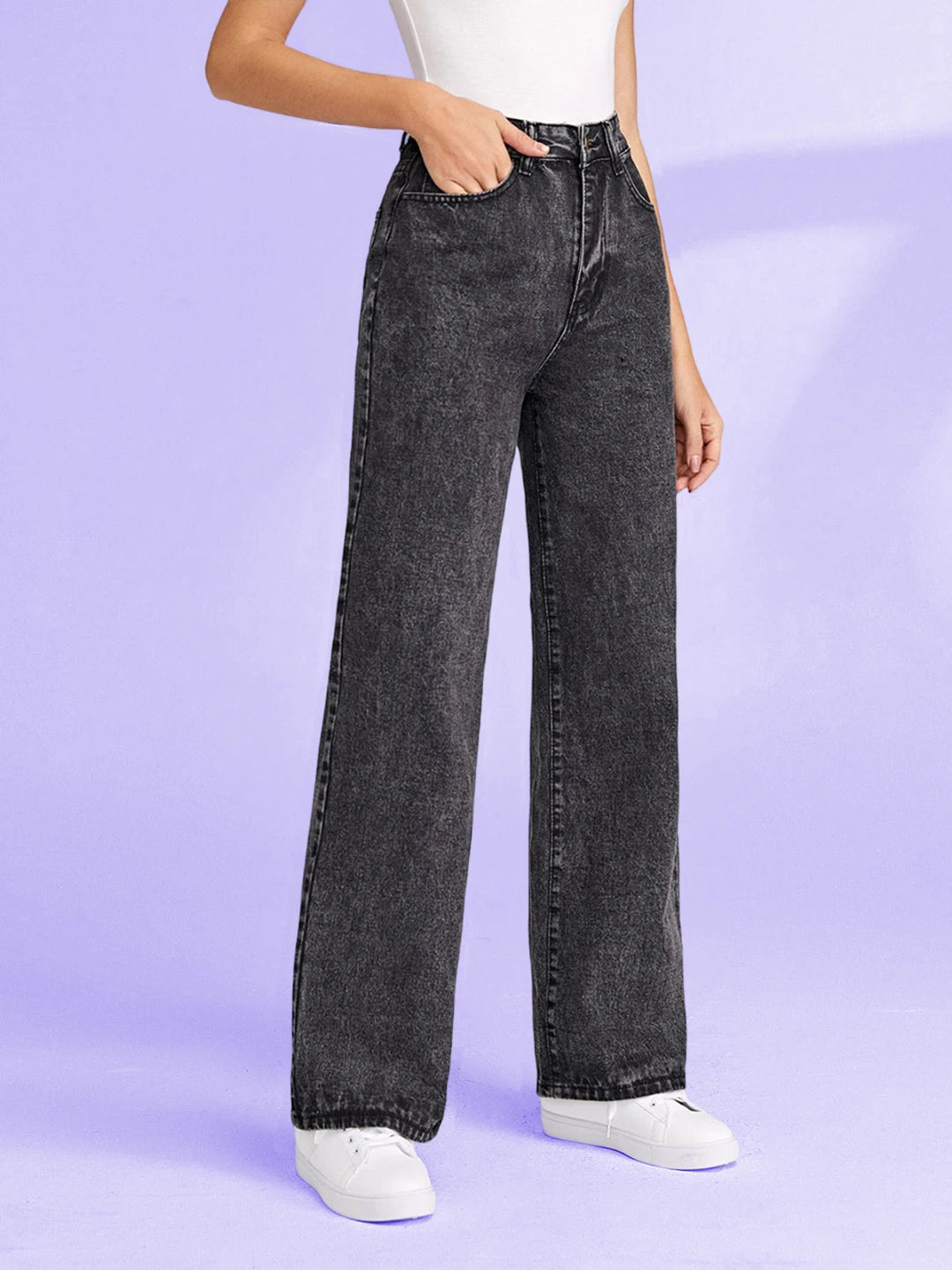 KOTTY Straight Fit Women Grey Jeans 