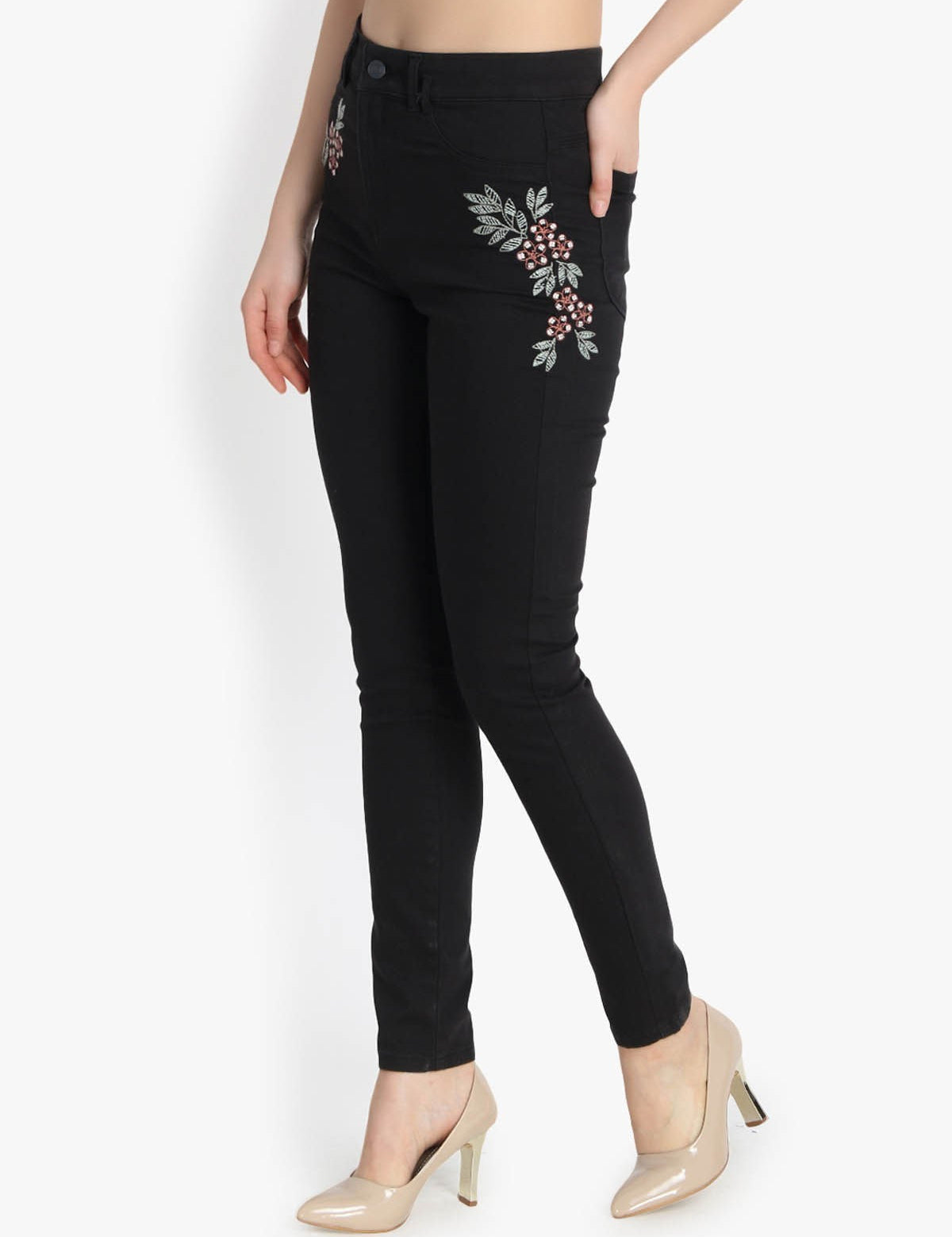 KOTTY Regular Women Black Jeans 