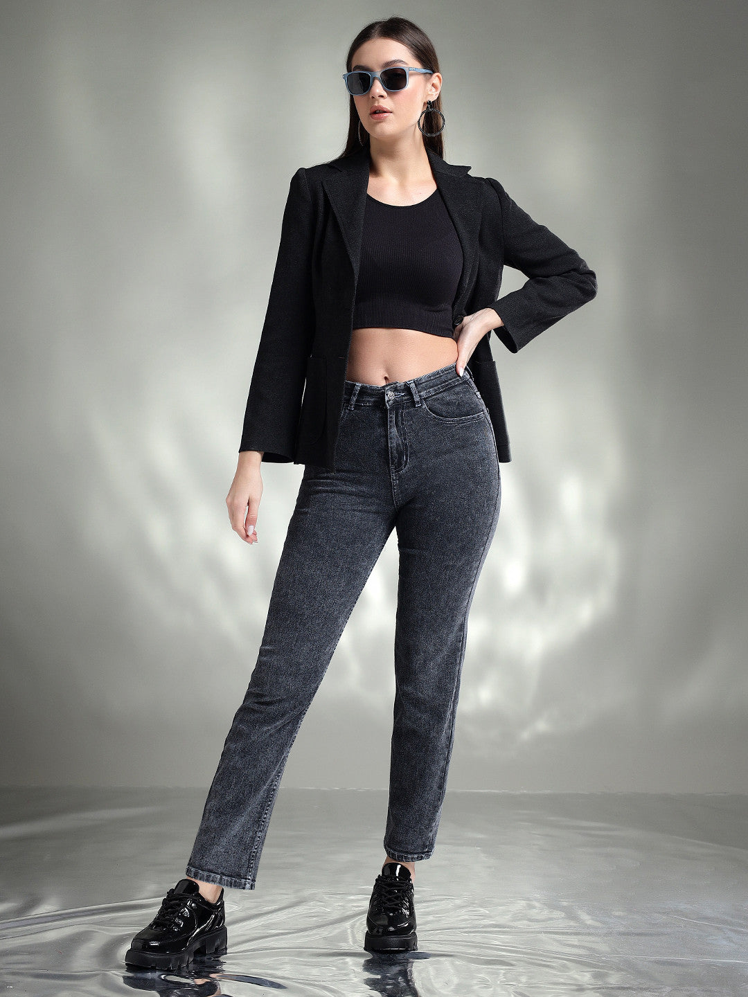KOTTY Slim Women Grey Jeans 