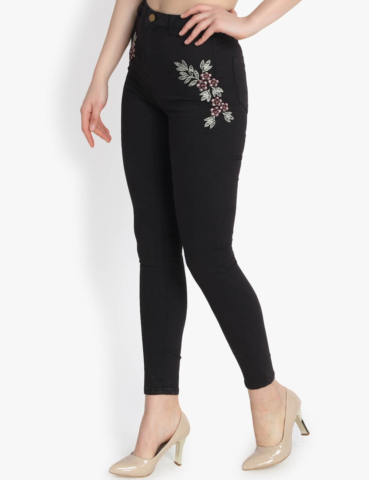 KOTTY Regular Women Black Jeans 