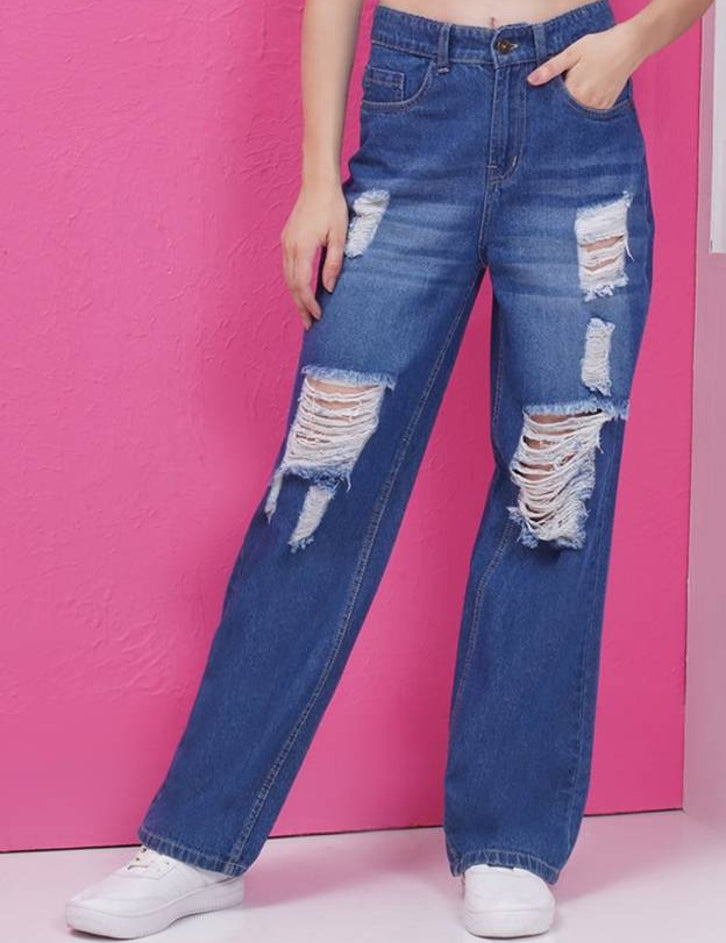 KOTTY Straight Fit Women Blue Jeans 