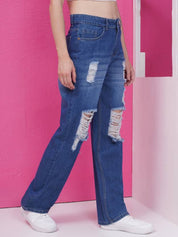 KOTTY Straight Fit Women Blue Jeans 