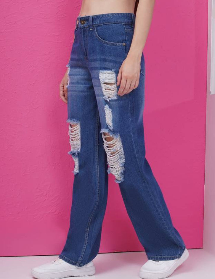 KOTTY Straight Fit Women Blue Jeans 