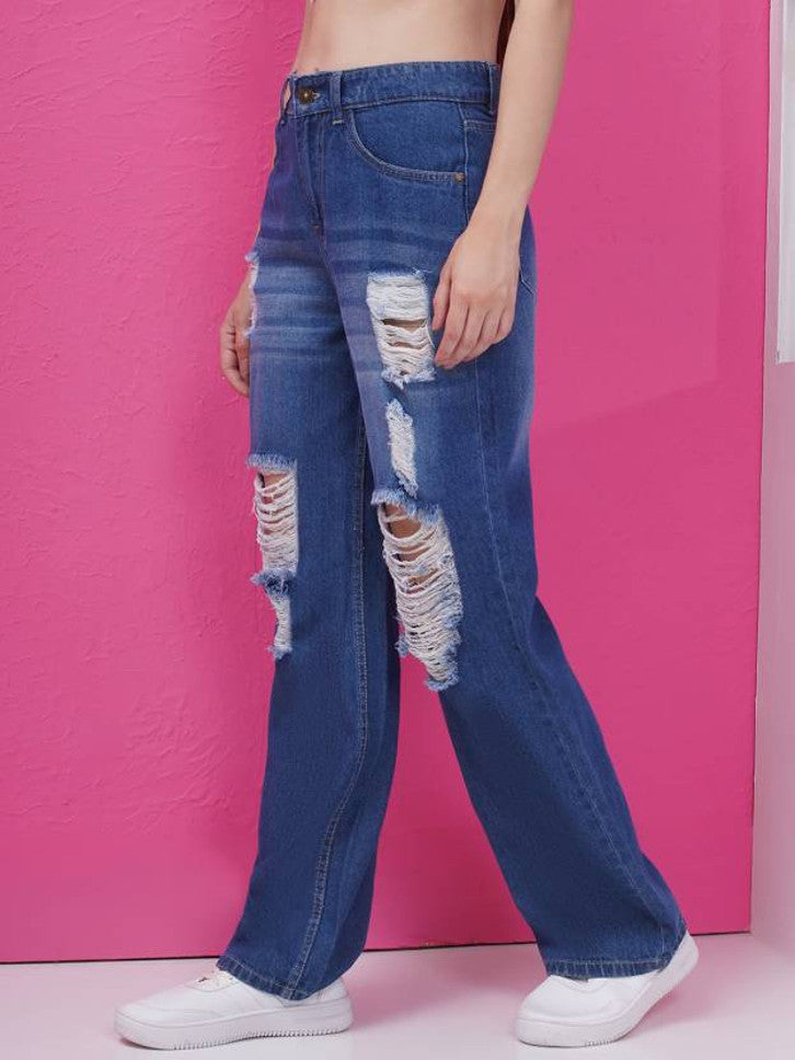 KOTTY Straight Fit Women Blue Jeans 