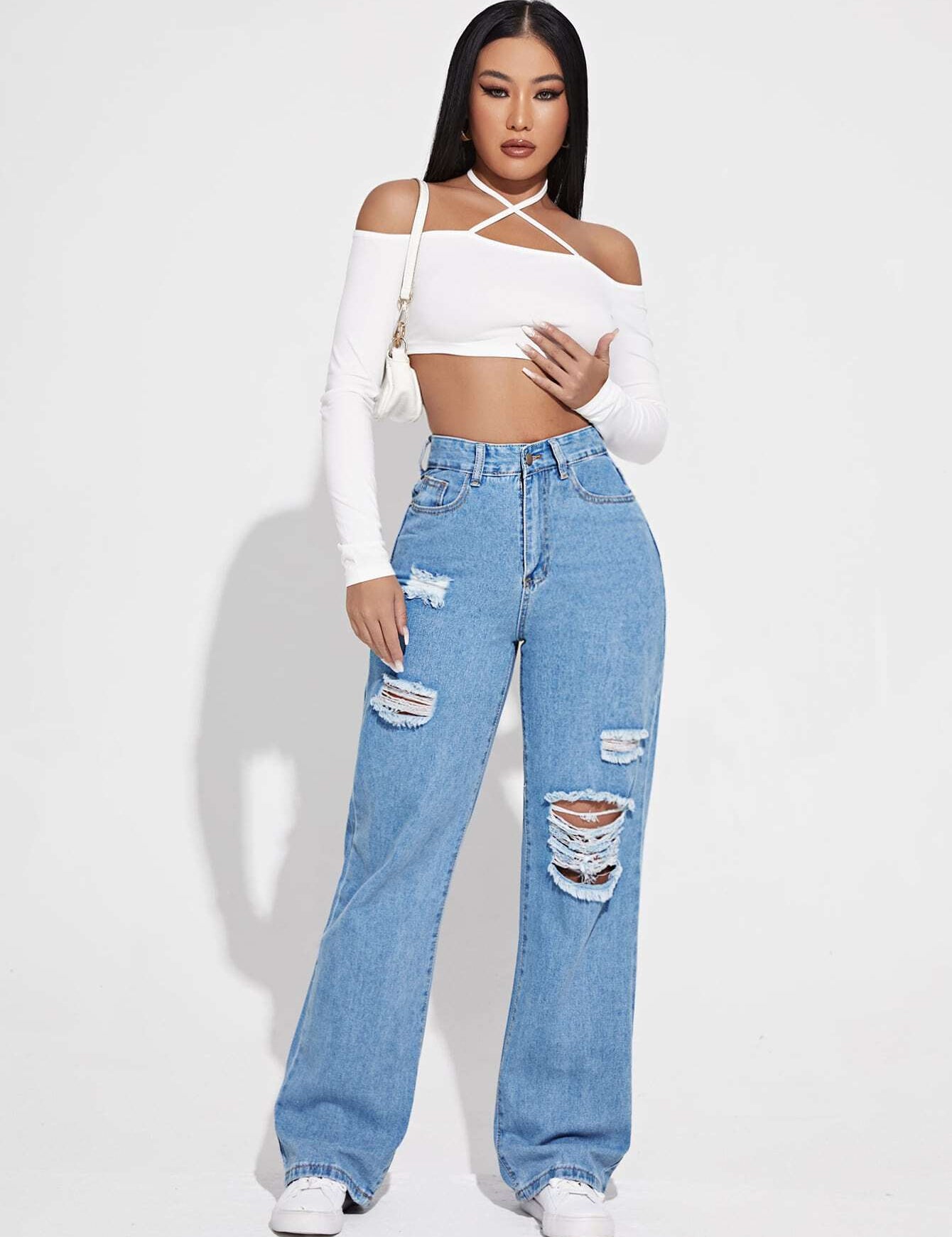 KOTTY Straight Fit Women Light Blue Jeans 