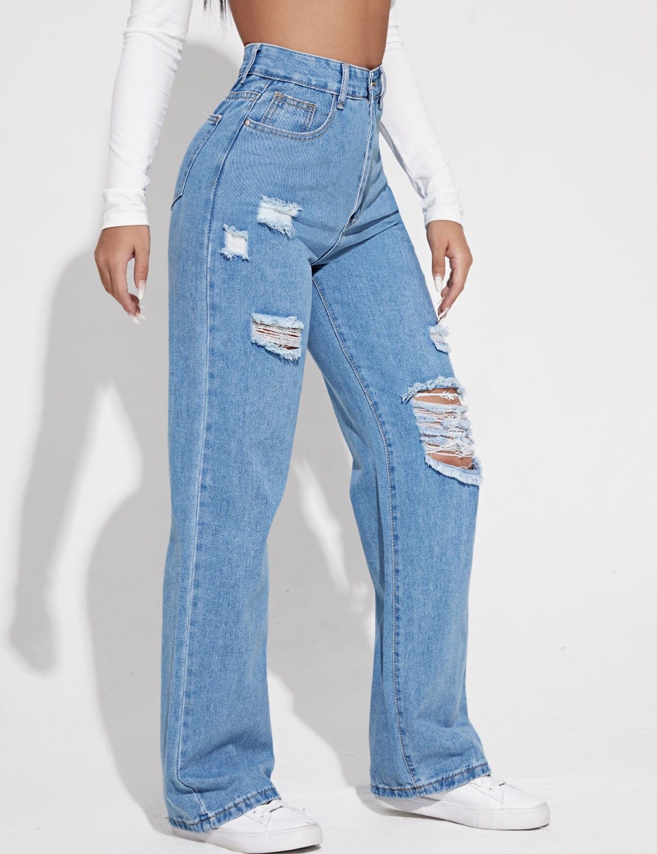 KOTTY Straight Fit Women Light Blue Jeans 