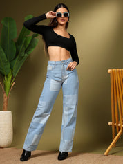 KOTTY Straight Fit Women Light Blue Jeans 