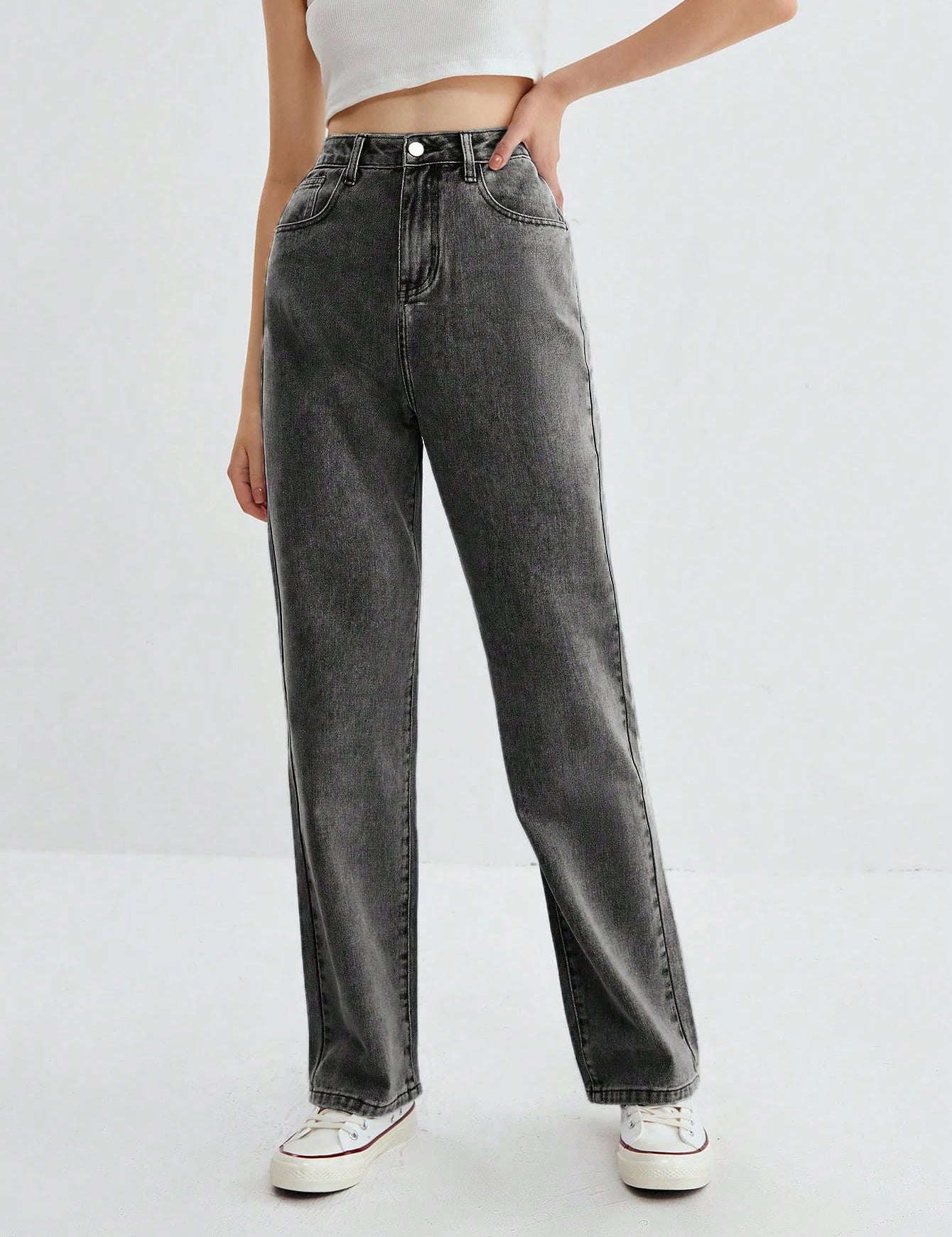 KOTTY Straight Fit Women Grey Jeans 