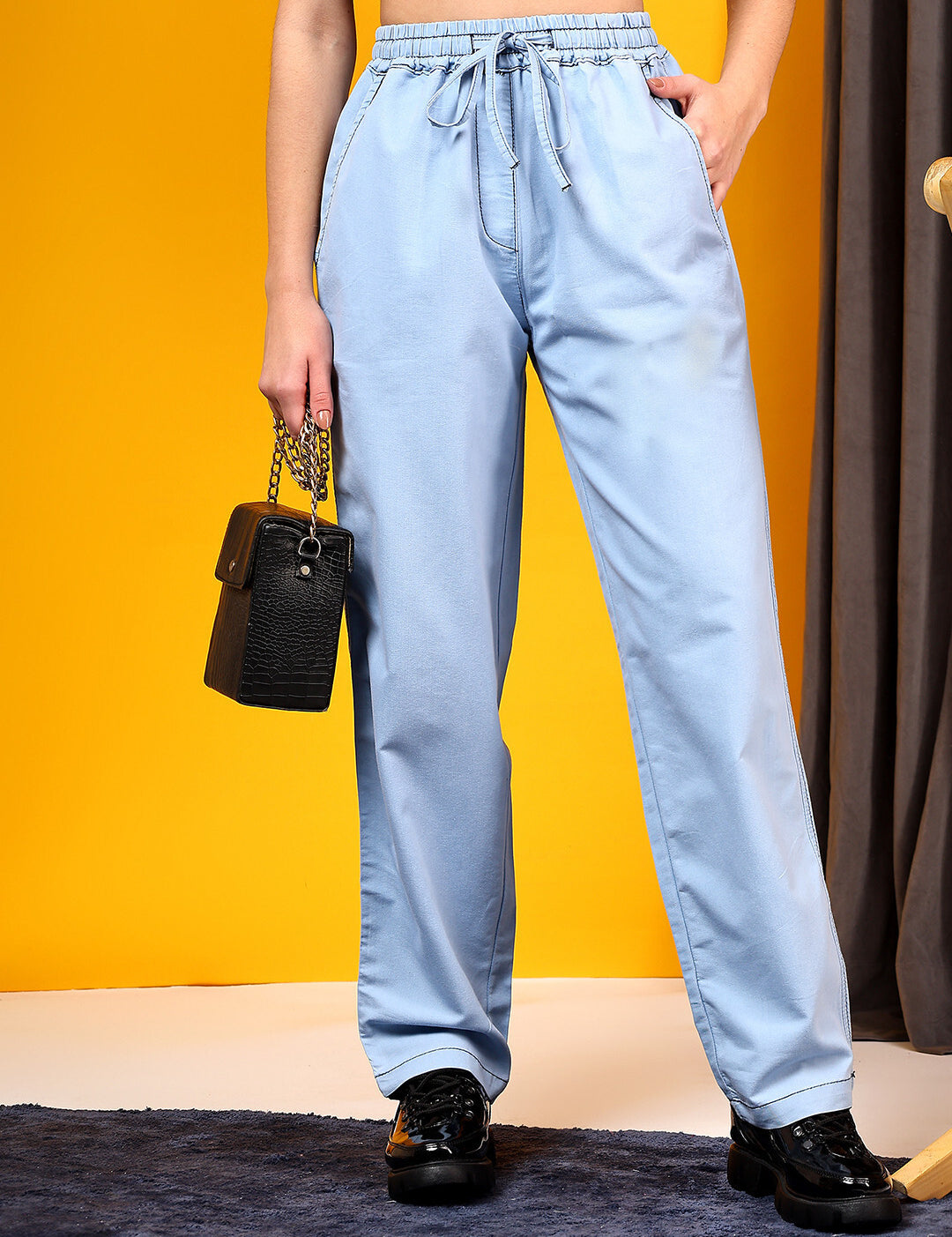 KOTTY Regular Women Light Blue Jeans 