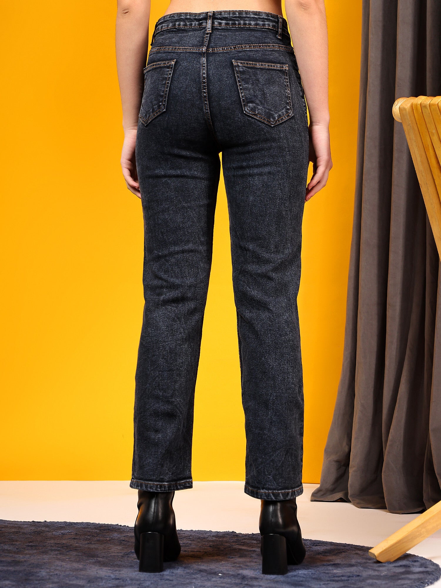 KOTTY Solid Womens Casual Regular Jeans