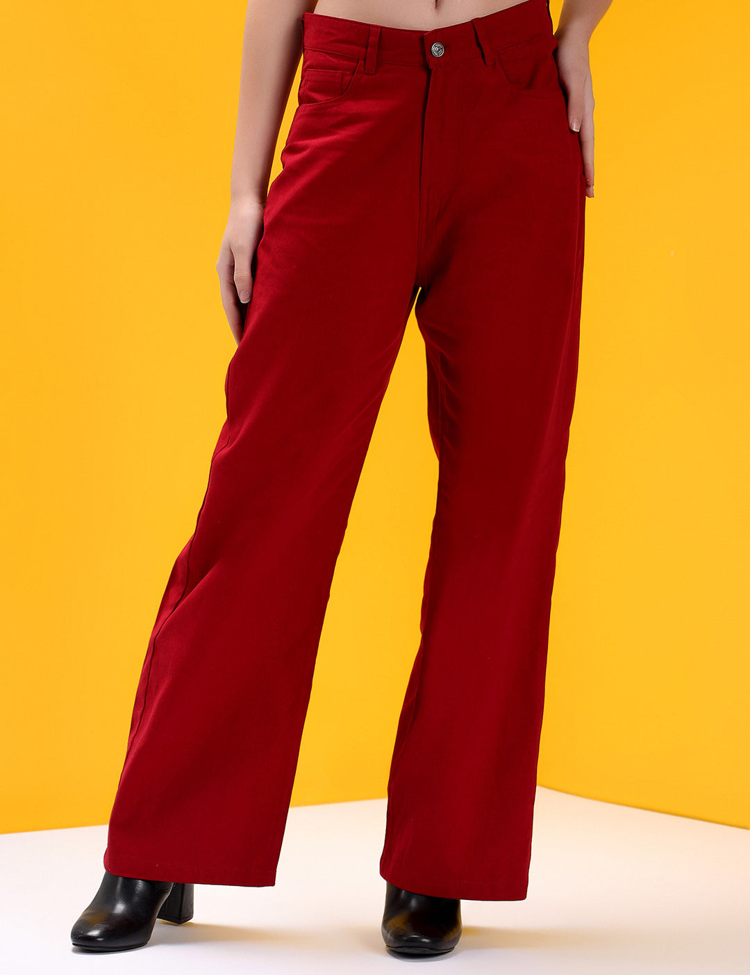 KOTTY Straight Fit Women Red Jeans 