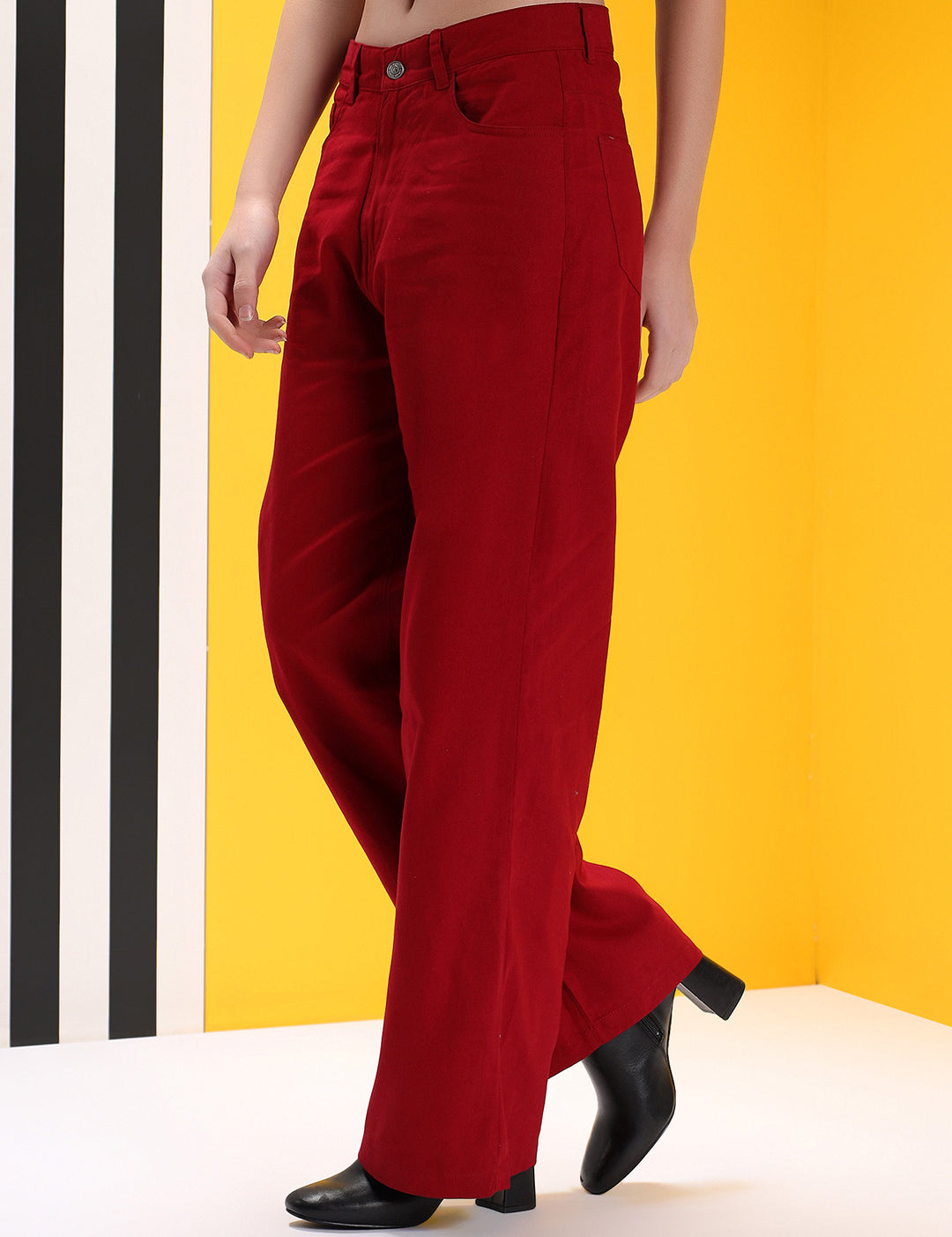 KOTTY Straight Fit Women Red Jeans 