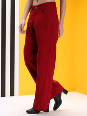 KOTTY Straight Fit Women Red Jeans 