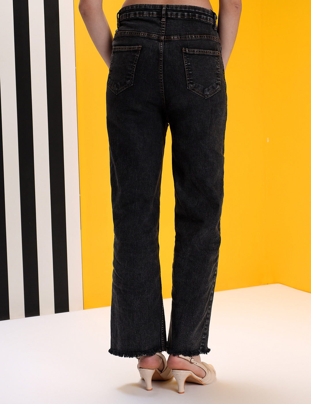 KOTTY Boot-Leg Women Black Jeans 