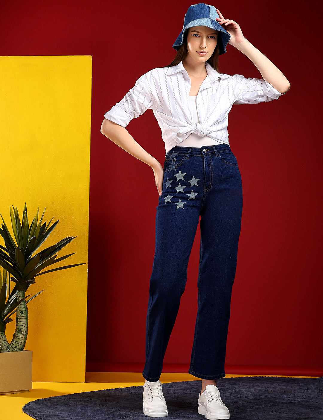 KOTTY Regular Women Dark Blue Jeans 