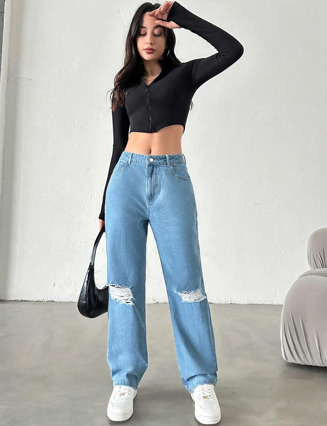 KOTTY Straight Fit Women Blue Jeans 