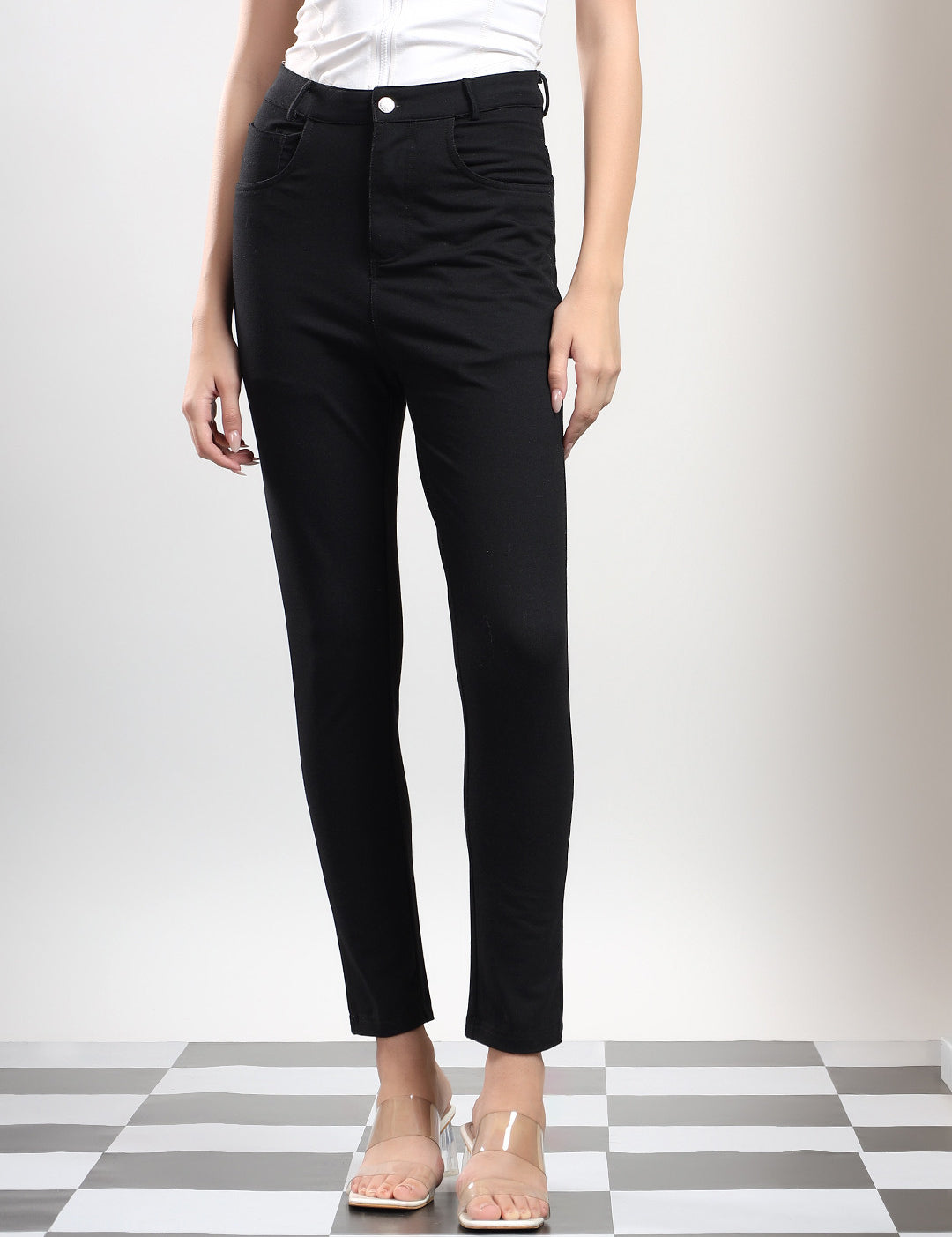 KOTTY Skinny Women Black Jeans 