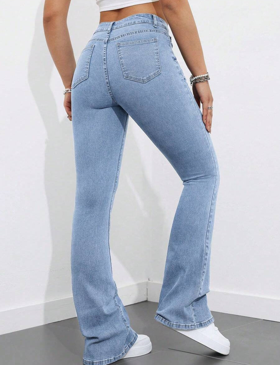 KOTTY Boot-Leg Women Blue Jeans 