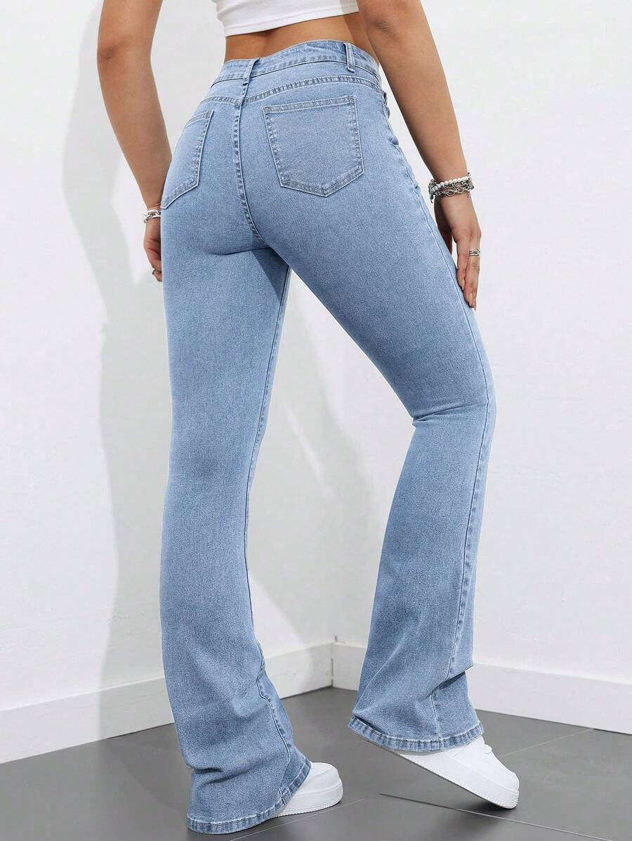 KOTTY Boot-Leg Women Blue Jeans 
