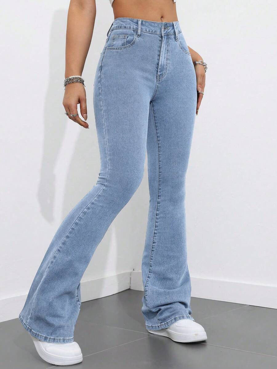 KOTTY Boot-Leg Women Blue Jeans 