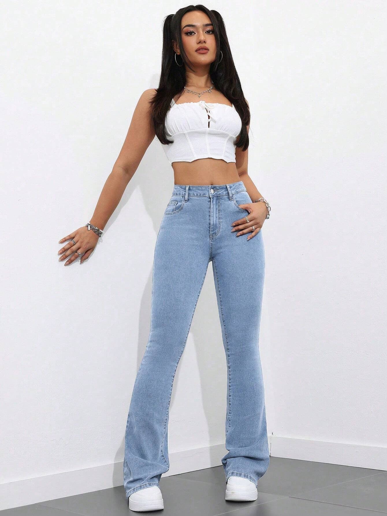 KOTTY Boot-Leg Women Blue Jeans 