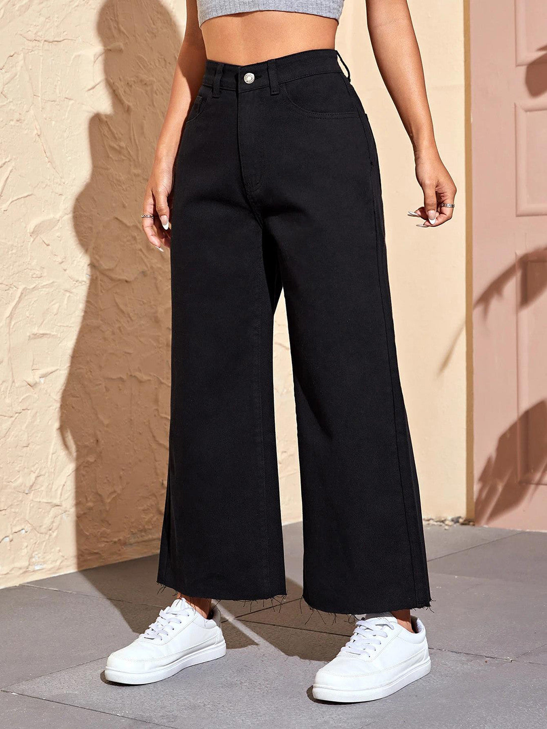 KOTTY Solid Womens Casual Regular Jeans