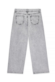 Women's Grey Washed Regular Fit Jeans