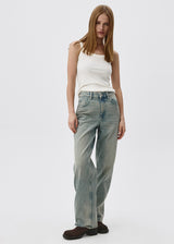 Light Blue Acid Wash Jeans