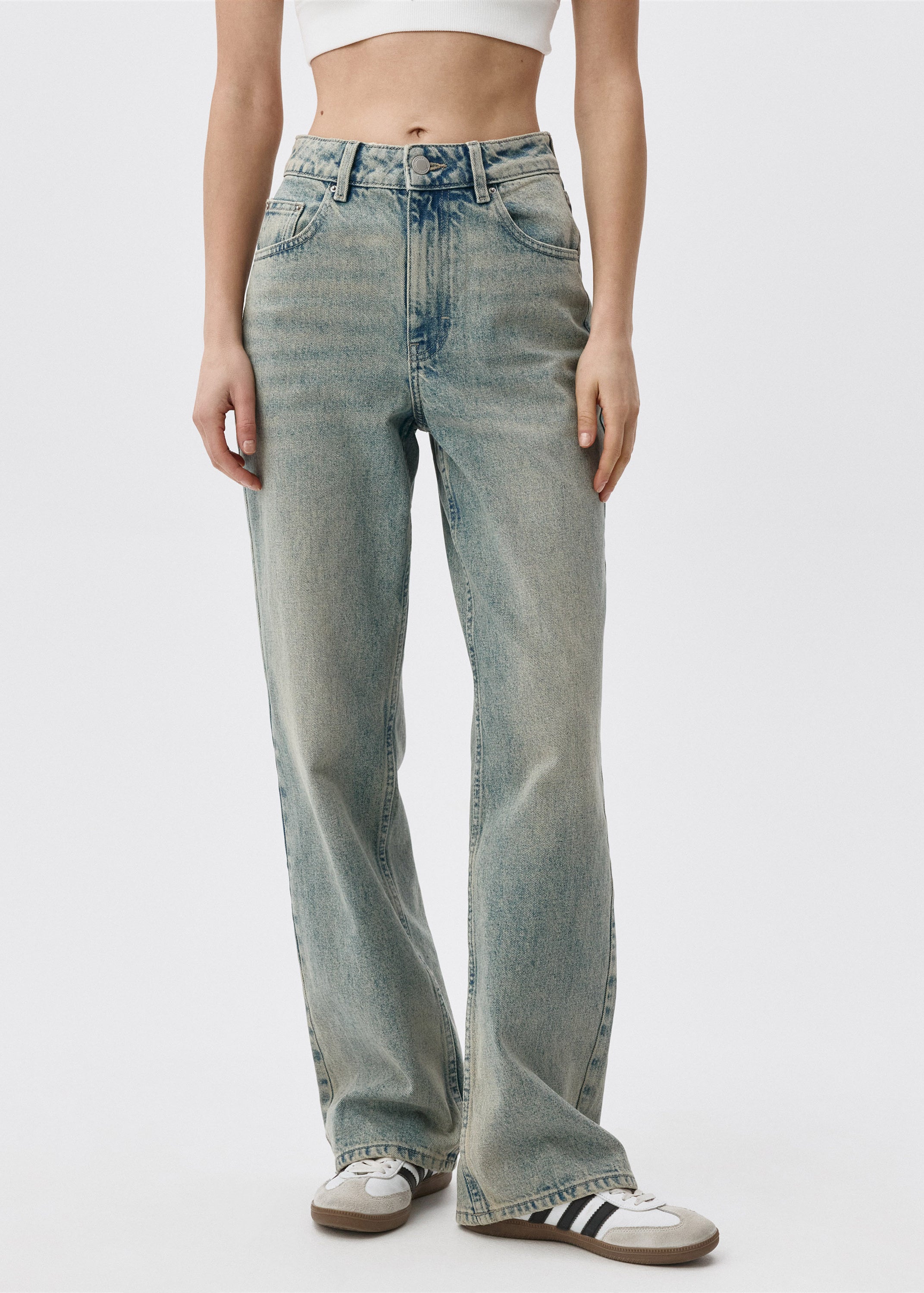 Light Blue Acid Wash Jeans