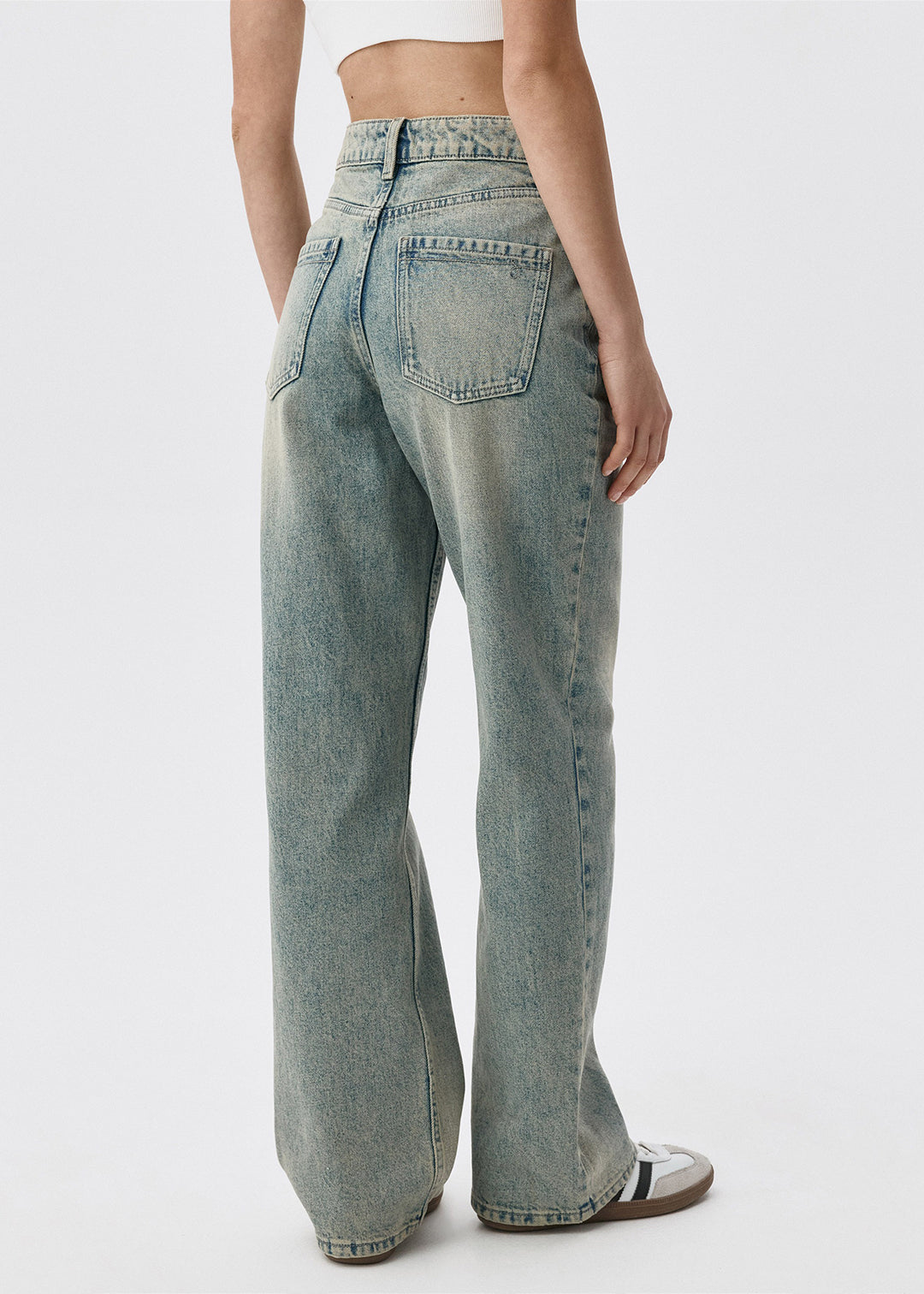 Light Blue Acid Wash Jeans
