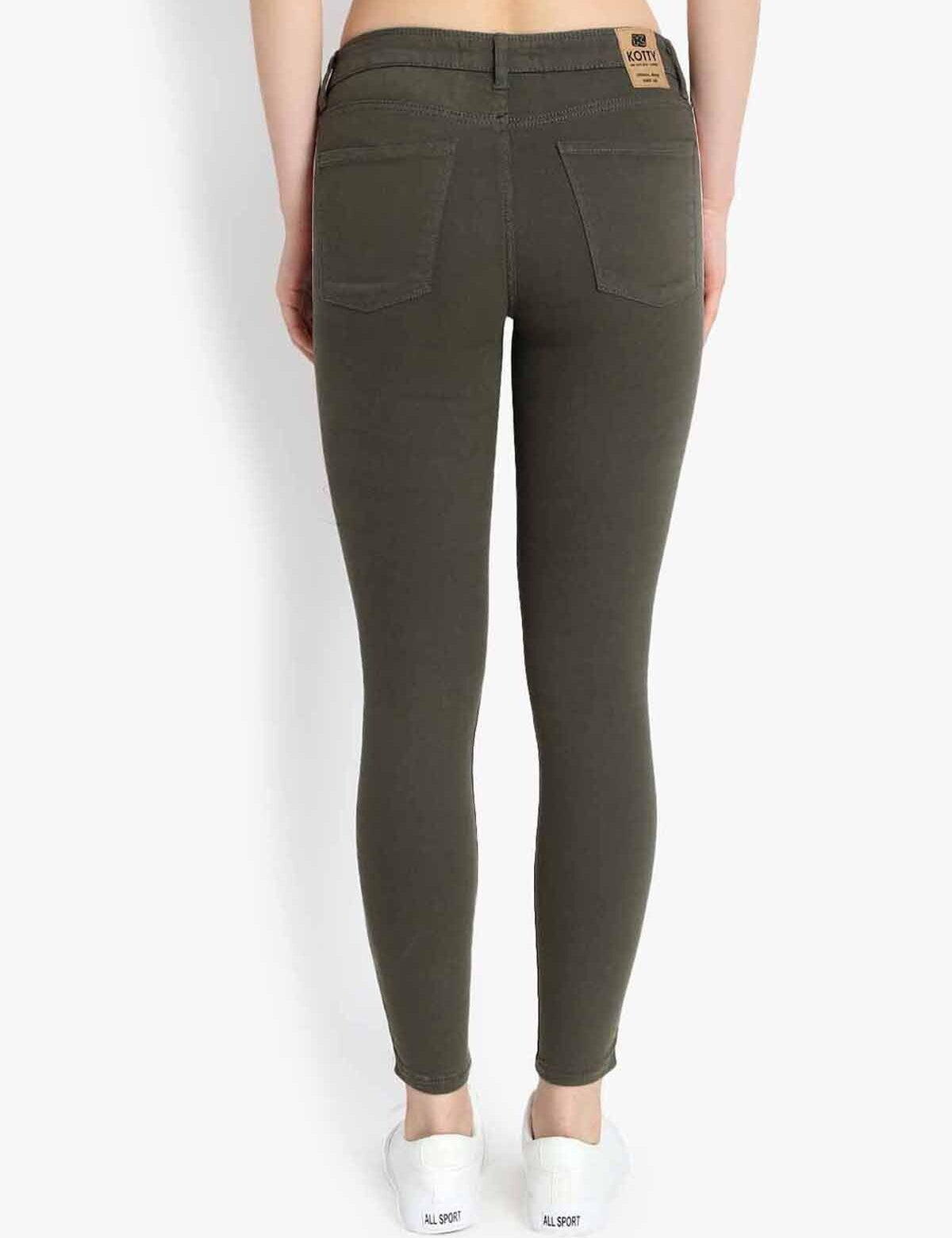 KOTTY Regular Women Green Jeans 