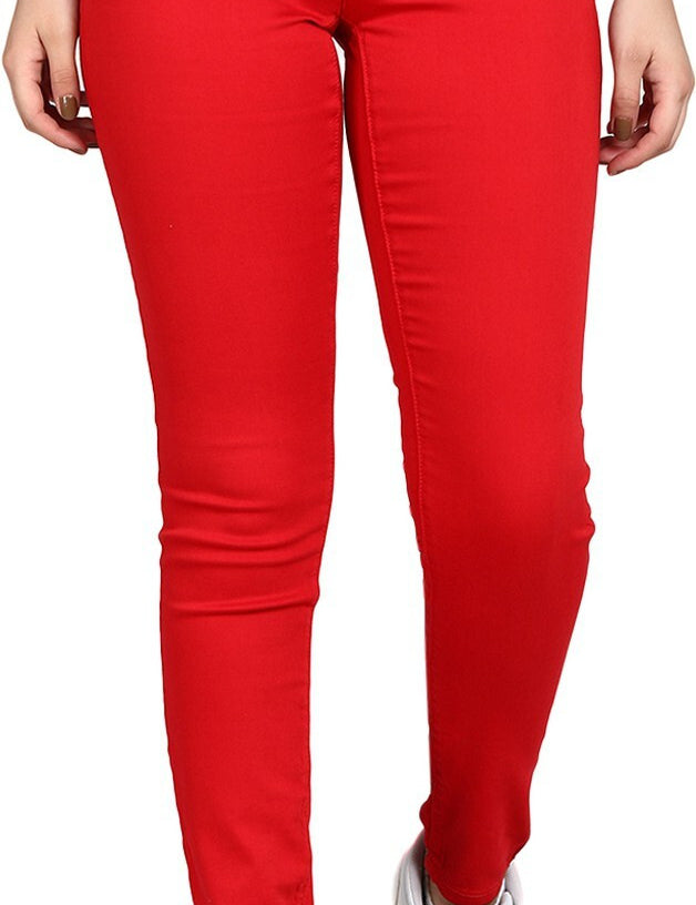 KOTTY Regular Women Red Jeans 
