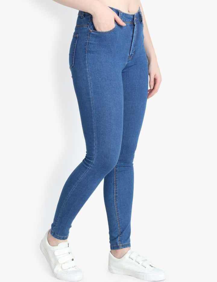 KOTTY Women High Waisted Skinny Cotton Jeans