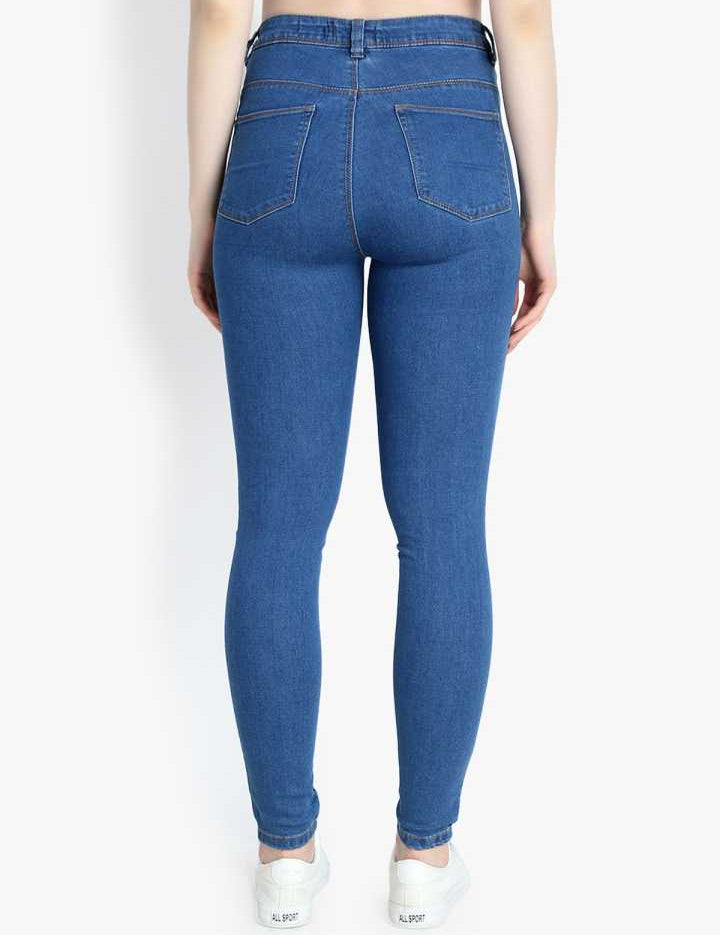 KOTTY Women High Waisted Skinny Cotton Jeans