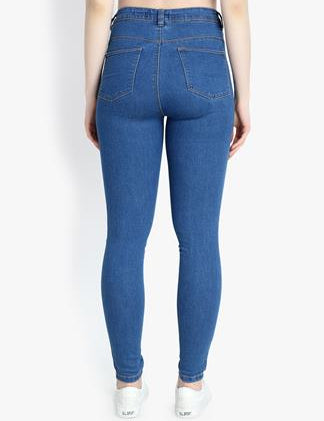 KOTTY Women High Waisted Skinny Cotton Jeans