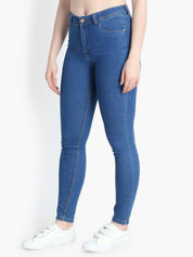 KOTTY Women High Waisted Skinny Cotton Jeans