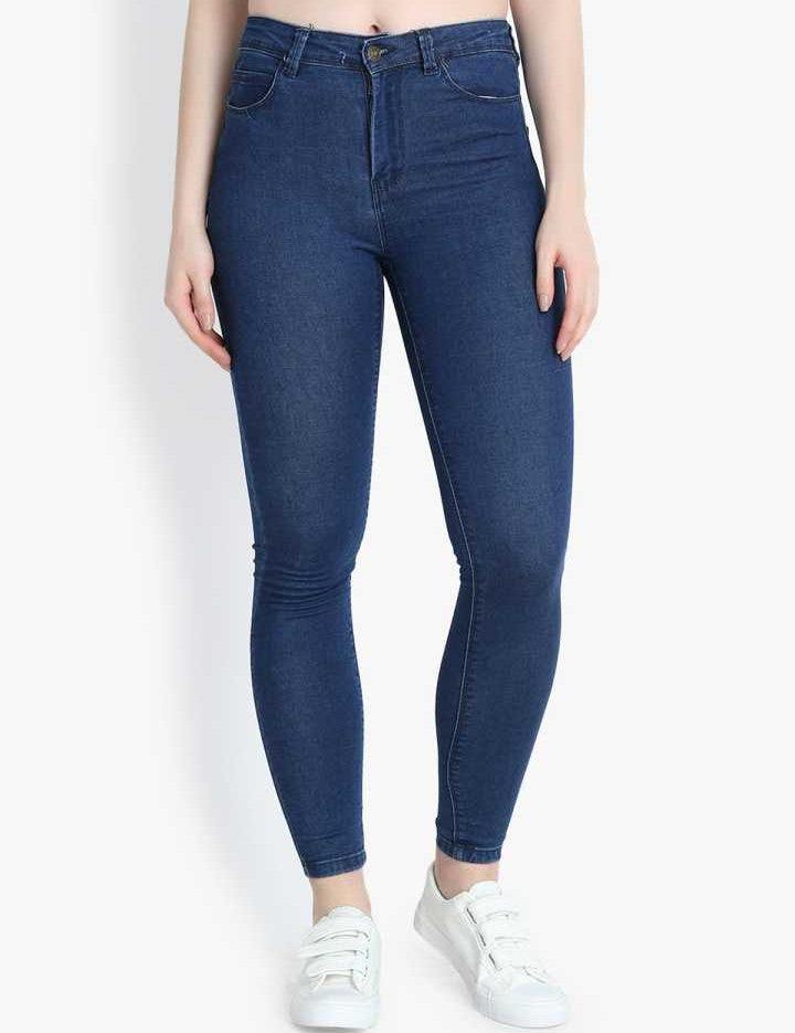 KOTTY Women High Waisted Skinny Cotton Jeans