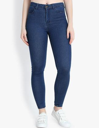 KOTTY Women High Waisted Skinny Cotton Jeans