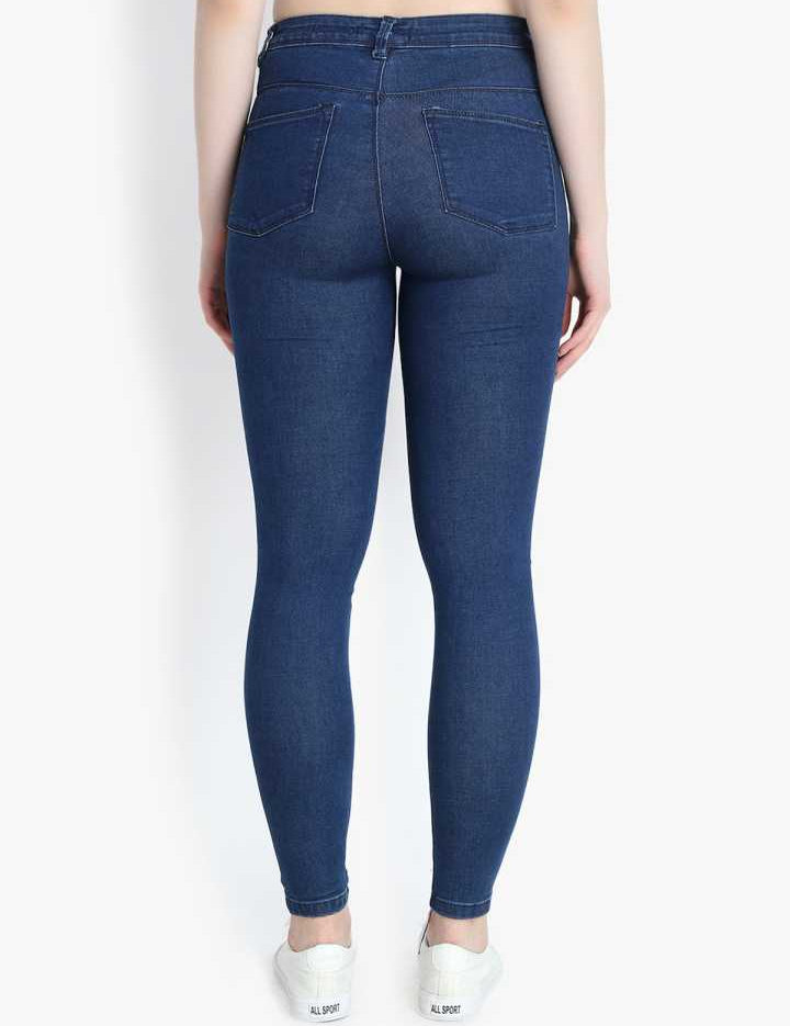 KOTTY Women High Waisted Skinny Cotton Jeans