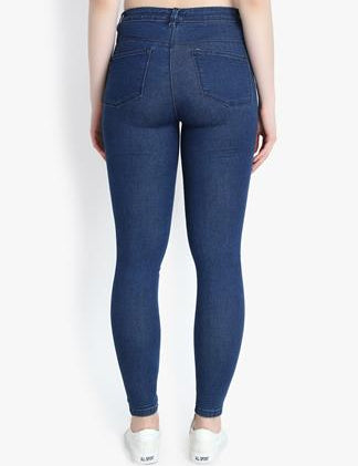 KOTTY Women High Waisted Skinny Cotton Jeans